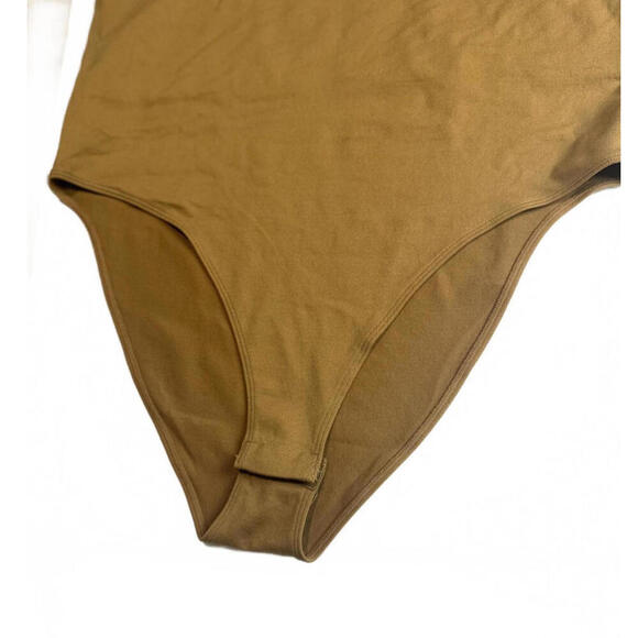 A New Day Women's Size Medium Seamless Tank Bodysuit Brown - Picture 5 of 6